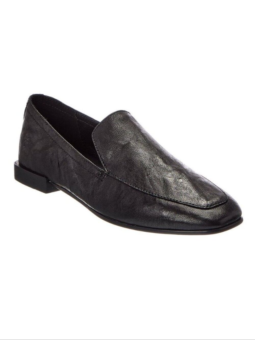 Frye Claire Venetian Loafers Flats Slip On Shoes Size 8.5 Black Leather NEW